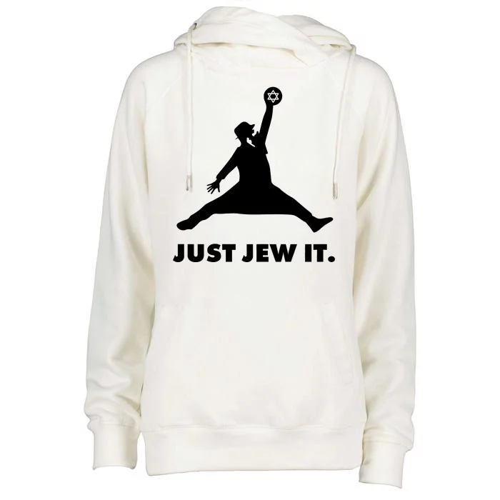 Just Jew It Womens Funnel Neck Pullover Hood