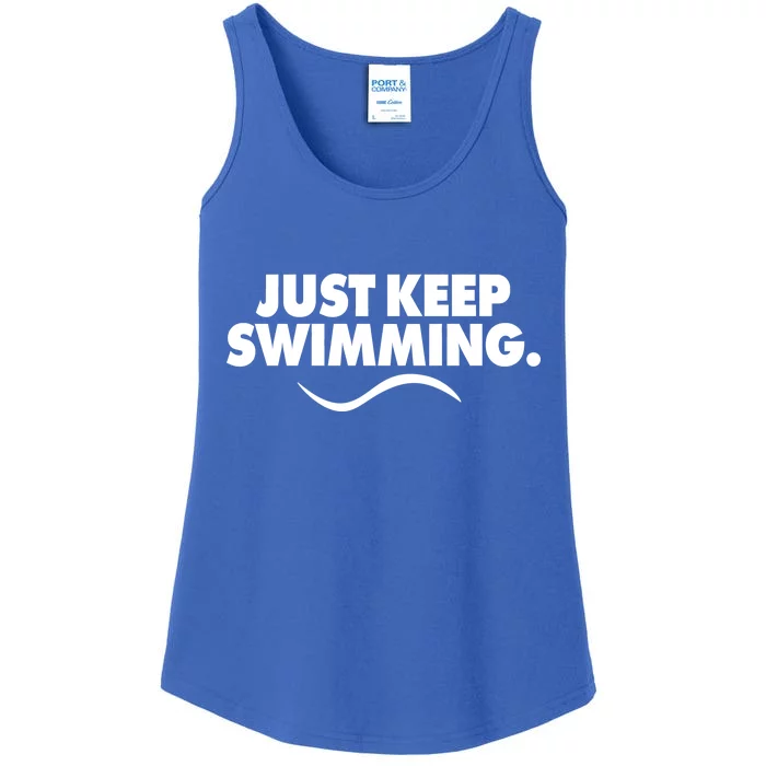 Just Keep Swimming Ladies Essential Tank