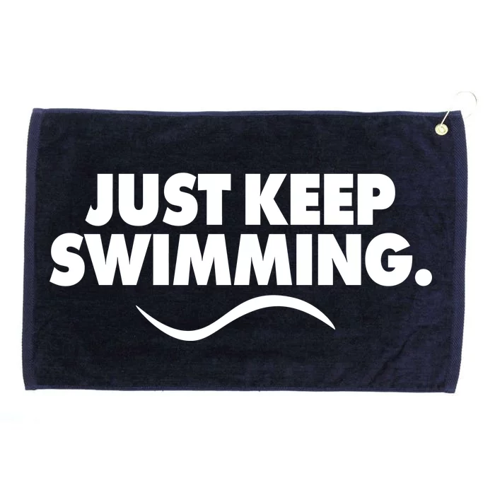 Just Keep Swimming Grommeted Golf Towel