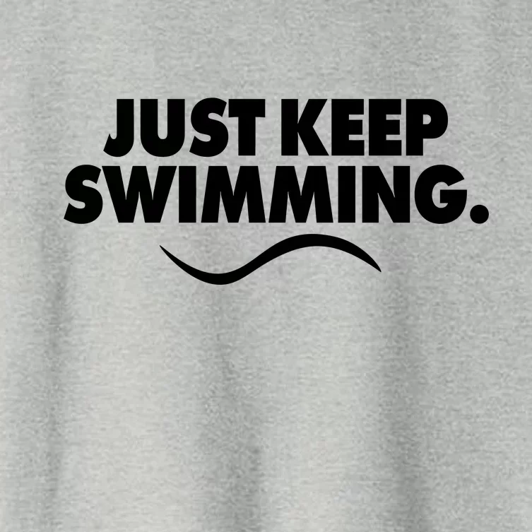 Just Keep Swimming Women's Crop Top Tee