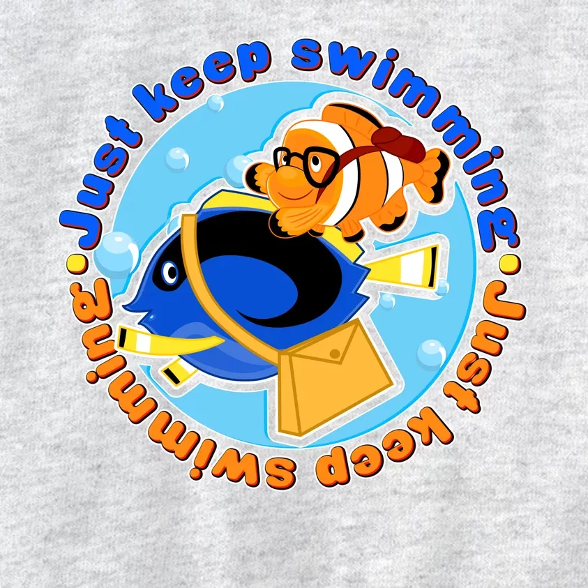 Just Keep Swimming Fish Kids Sweatshirt