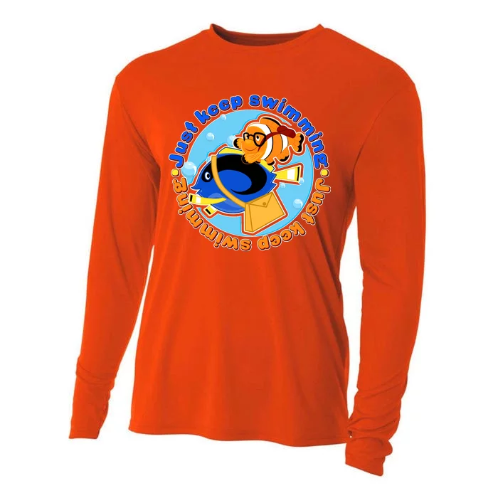 Just Keep Swimming Fish Cooling Performance Long Sleeve Crew