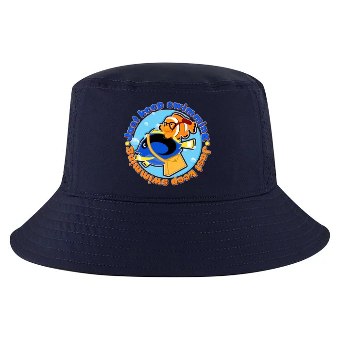 Just Keep Swimming Fish Cool Comfort Performance Bucket Hat