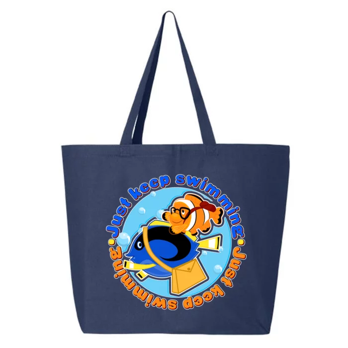 Just Keep Swimming Fish 25L Jumbo Tote