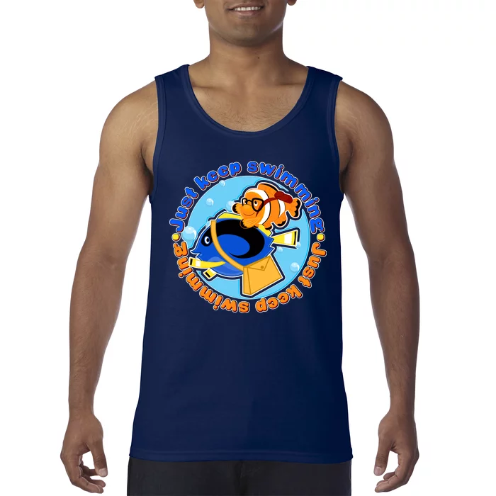 Just Keep Swimming Fish Tank Top