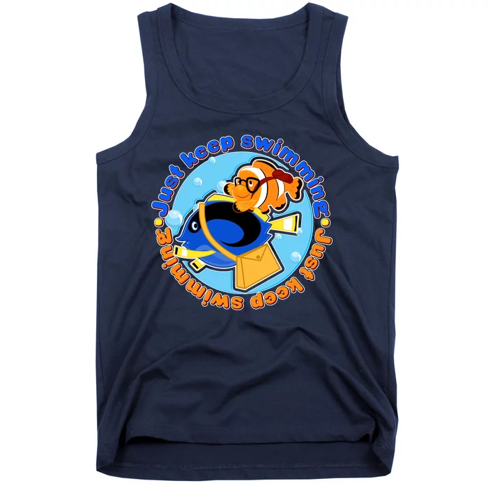 Just Keep Swimming Fish Tank Top