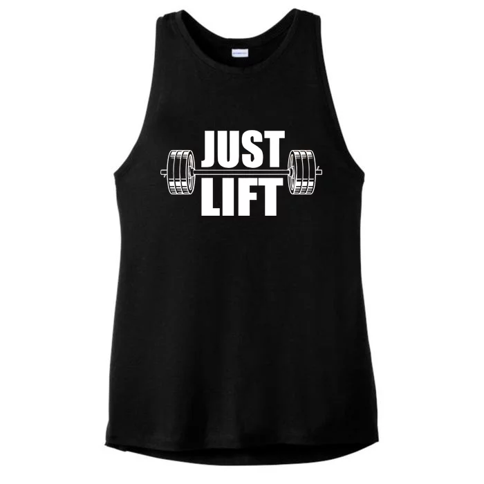 Just Lift Gym Workout Ladies Tri-Blend Wicking Tank