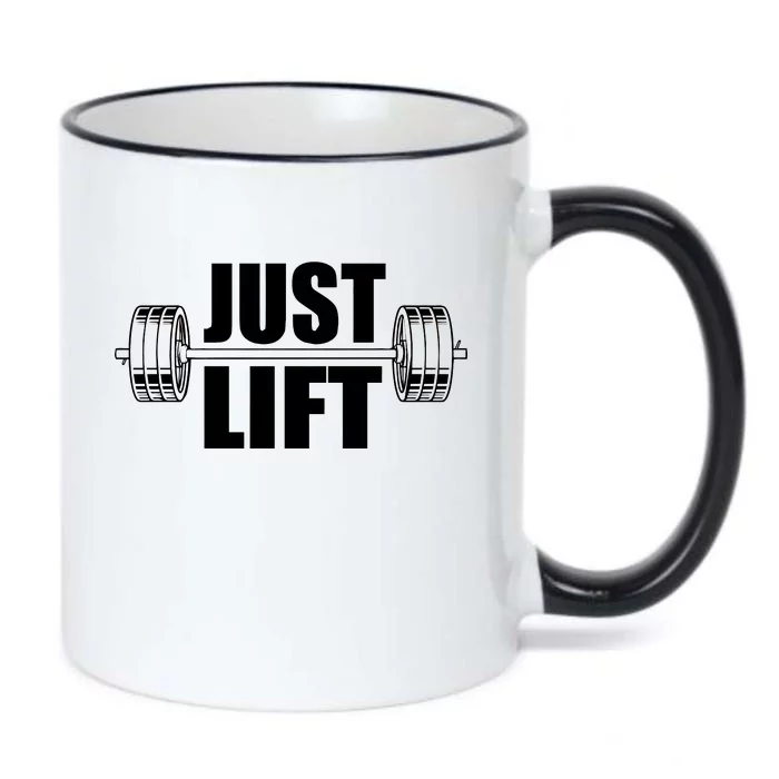 Just Lift Gym Workout Black Color Changing Mug