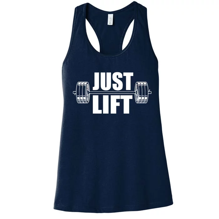 Just Lift Gym Workout Women's Racerback Tank