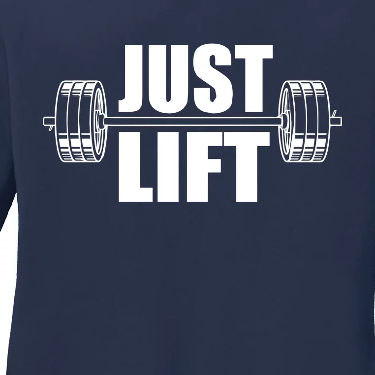 Just Lift Gym Workout Ladies Long Sleeve Shirt