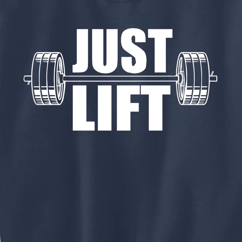 Just Lift Gym Workout Kids Sweatshirt