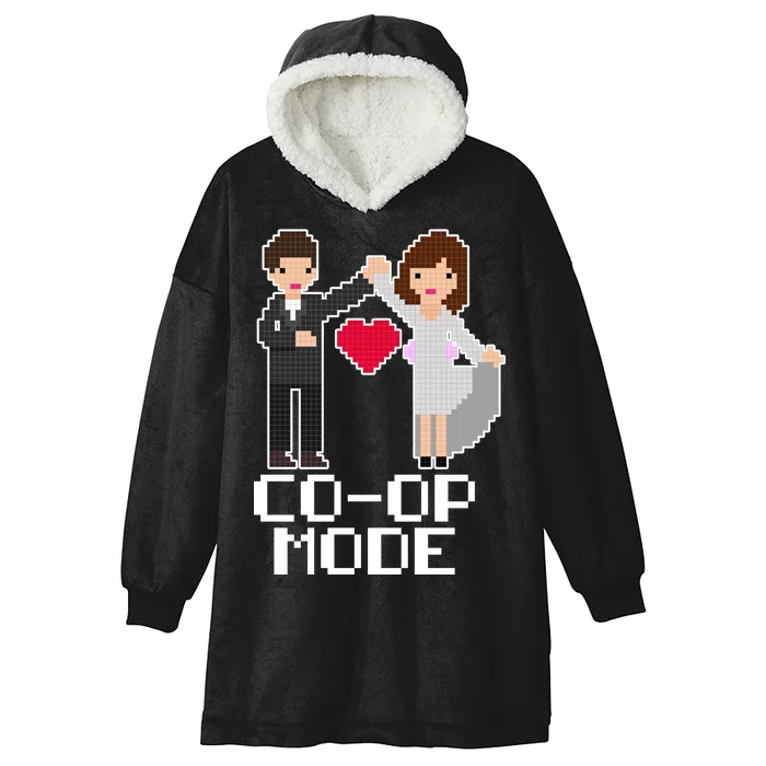 Just Married Co-op Mode Funny Marriage Hooded Wearable Blanket