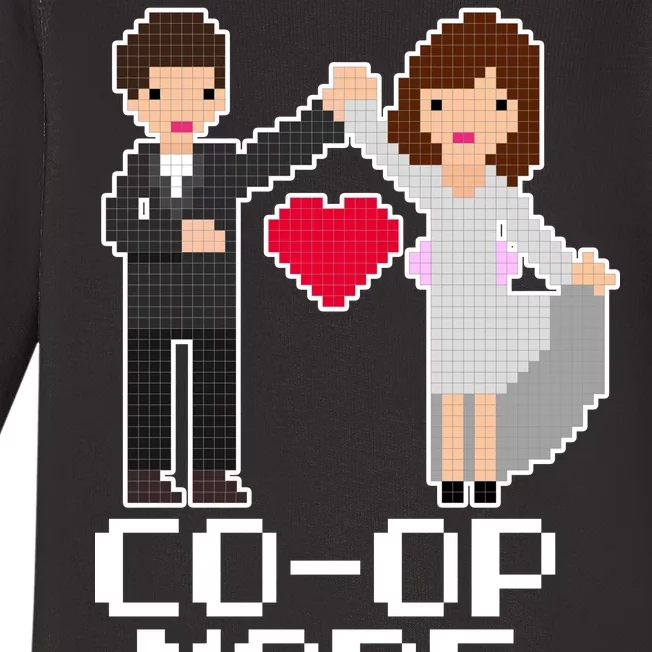 Just Married Co-op Mode Funny Marriage Baby Long Sleeve Bodysuit