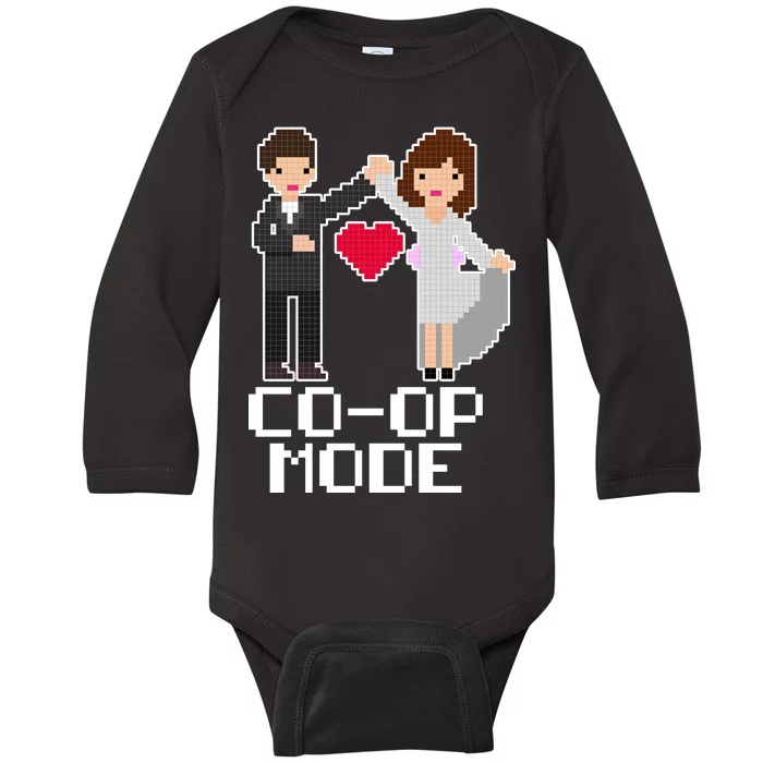 Just Married Co-op Mode Funny Marriage Baby Long Sleeve Bodysuit