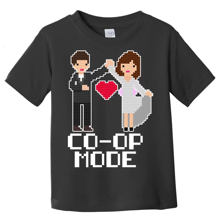 Just Married Co-op Mode Funny Marriage Toddler T-Shirt