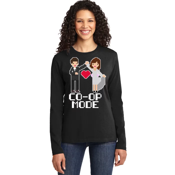 Just Married Co-op Mode Funny Marriage Ladies Long Sleeve Shirt