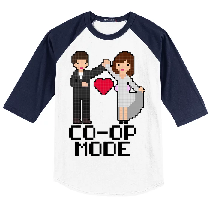 Just Married Co-op Mode Funny Marriage Baseball Sleeve Shirt