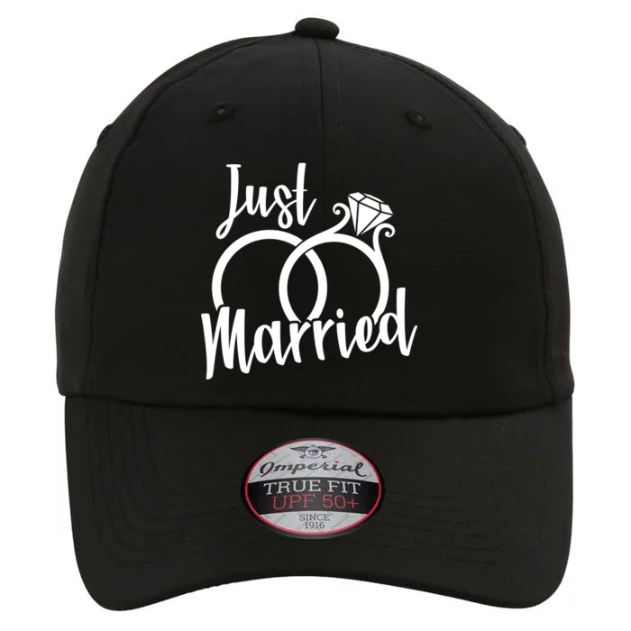 Just Married Ring Logo The Original Performance Cap