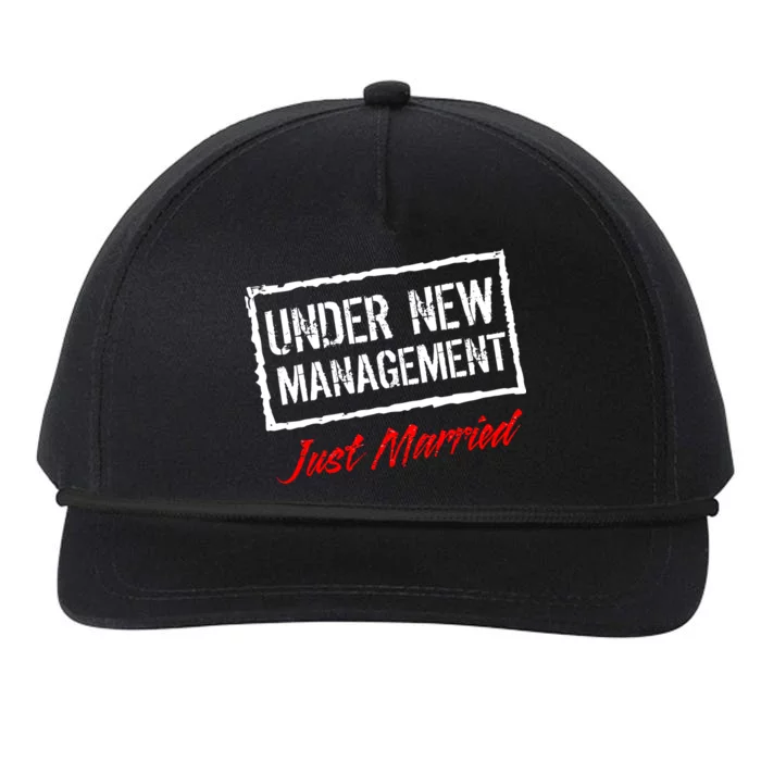 Just Married Under New Management Snapback Five-Panel Rope Hat