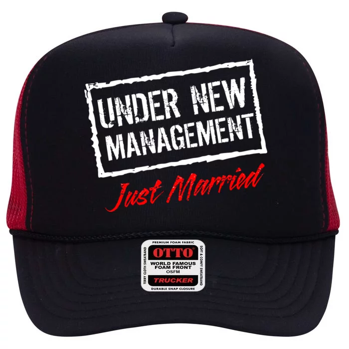 Just Married Under New Management High Crown Mesh Trucker Hat