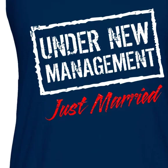 Just Married Under New Management Ladies Essential Flowy Tank