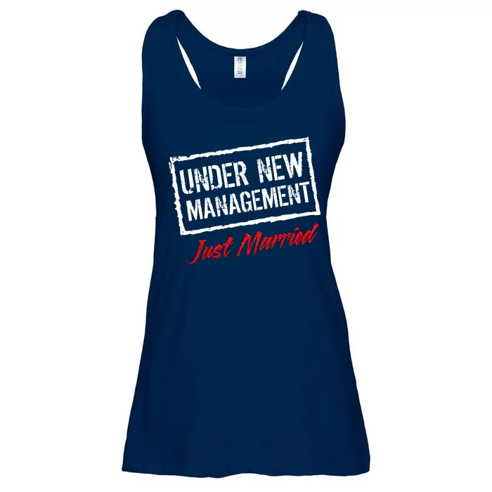 Just Married Under New Management Ladies Essential Flowy Tank