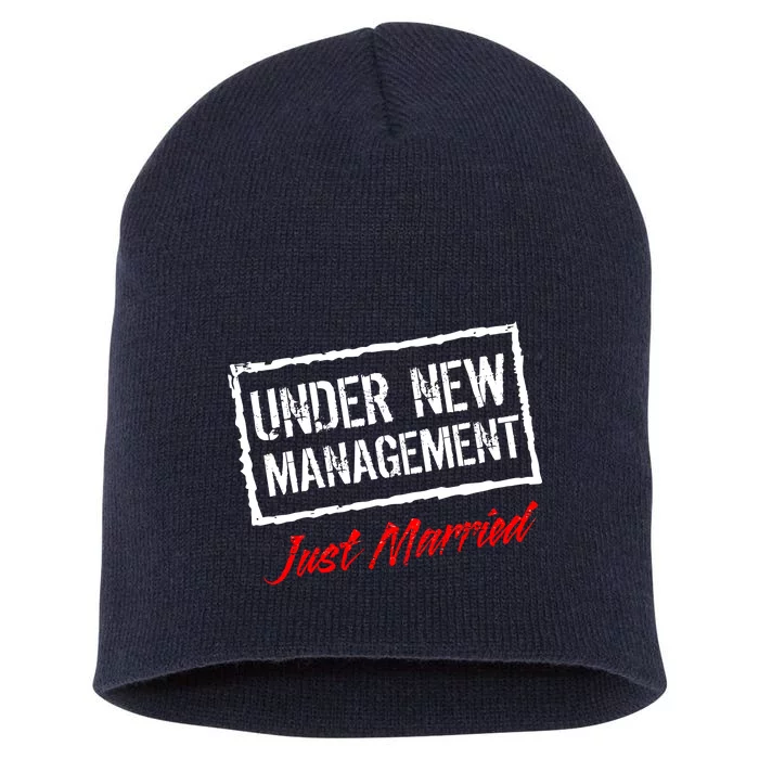 Just Married Under New Management Short Acrylic Beanie