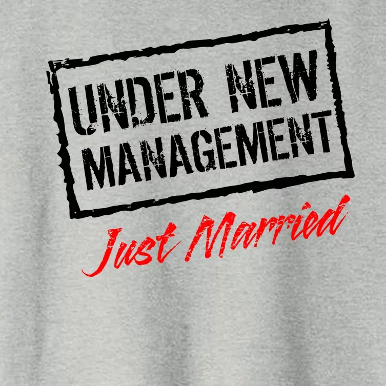 Just Married Under New Management Women's Crop Top Tee