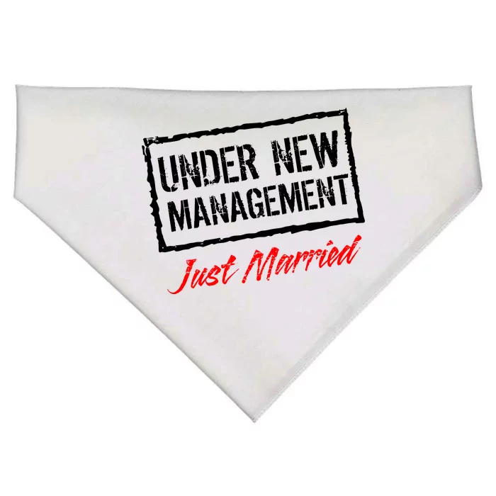 Just Married Under New Management USA-Made Doggie Bandana