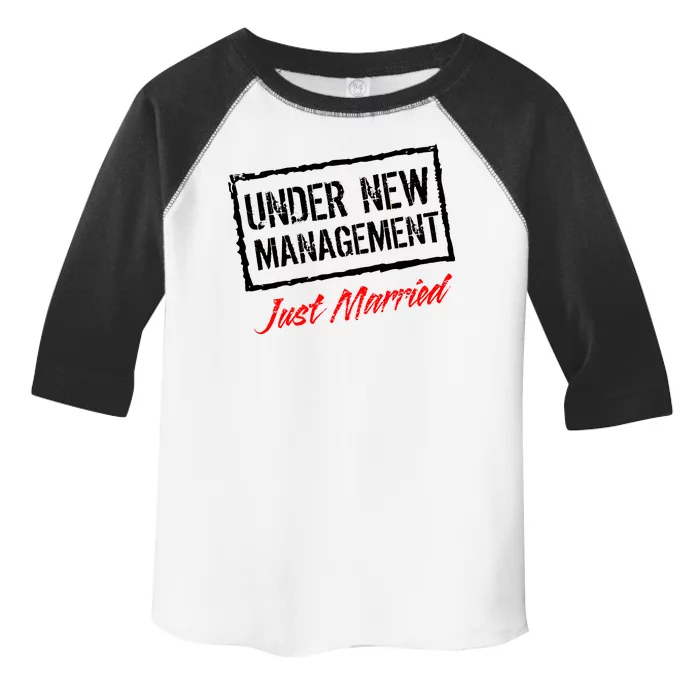 Just Married Under New Management Toddler Fine Jersey T-Shirt