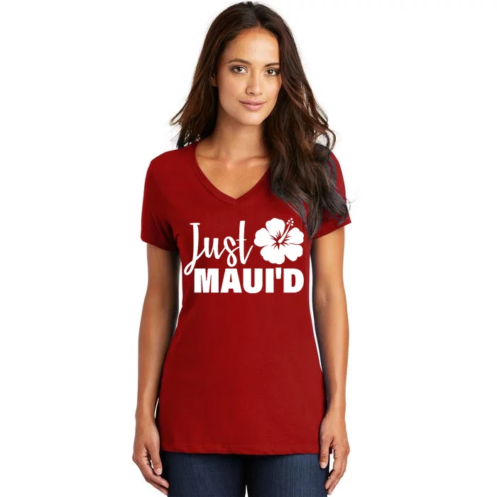 Just Maui'd Women's V-Neck T-Shirt