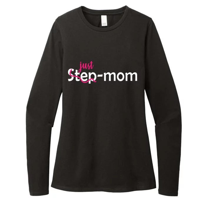 Just Mom Step Mother Womens CVC Long Sleeve Shirt