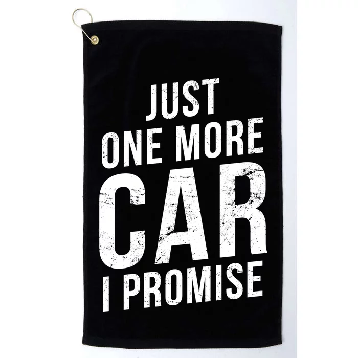 Just One More Car I Promise Platinum Collection Golf Towel