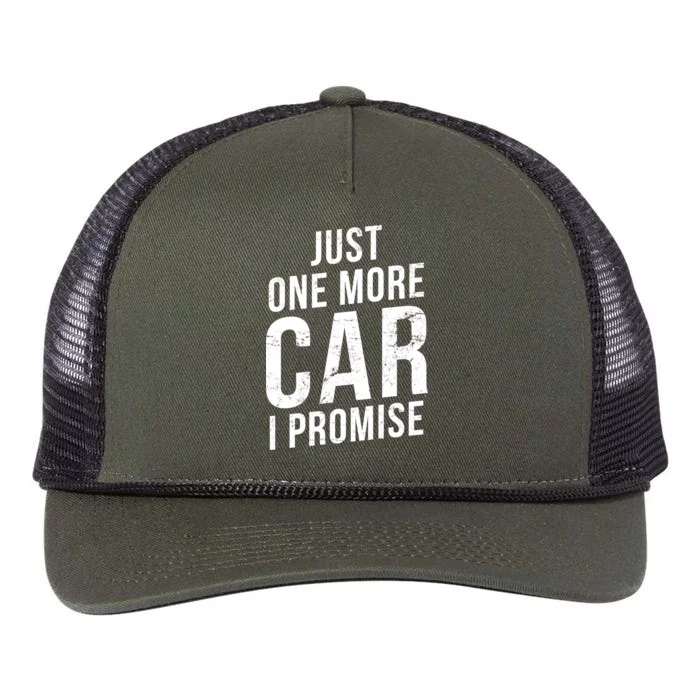 Just One More Car I Promise Retro Rope Trucker Hat Cap