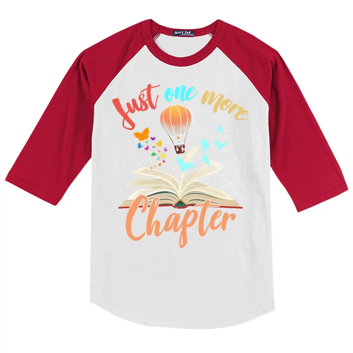 Just One More Chapter Kids Colorblock Raglan Jersey