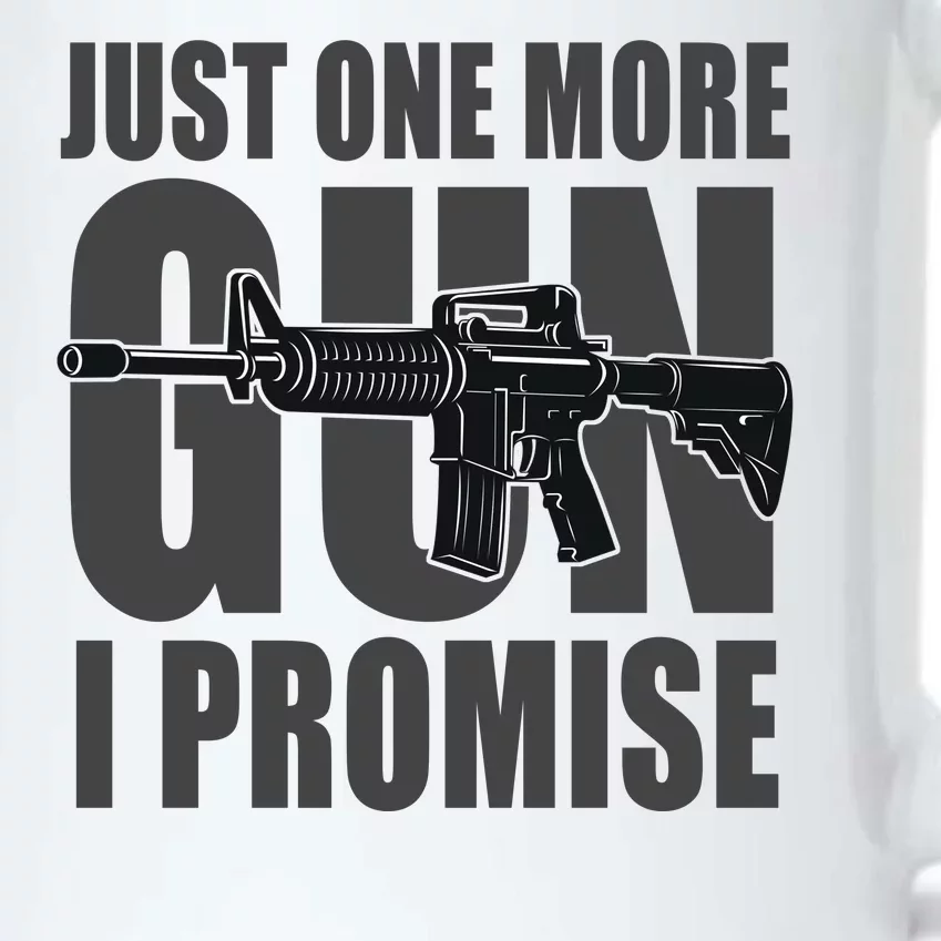 Just one more gun I promise Black Color Changing Mug