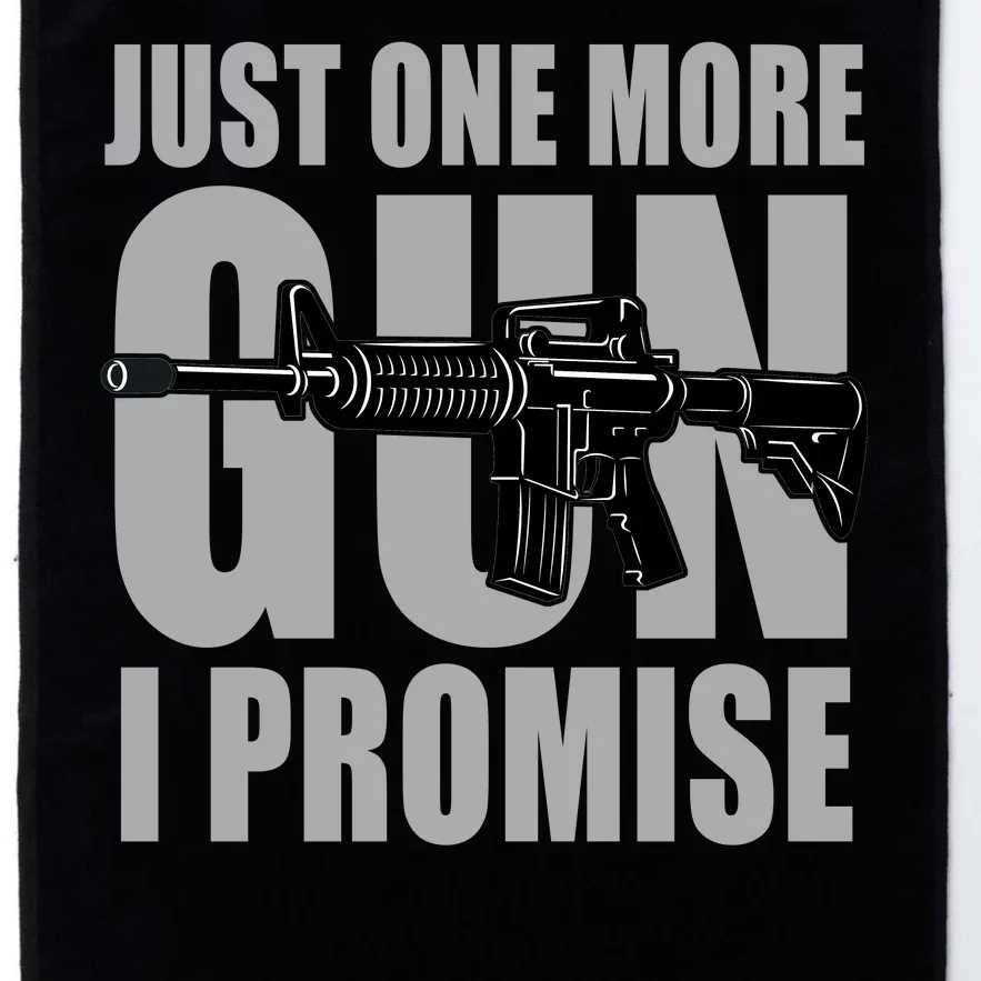 Just one more gun I promise Platinum Collection Golf Towel