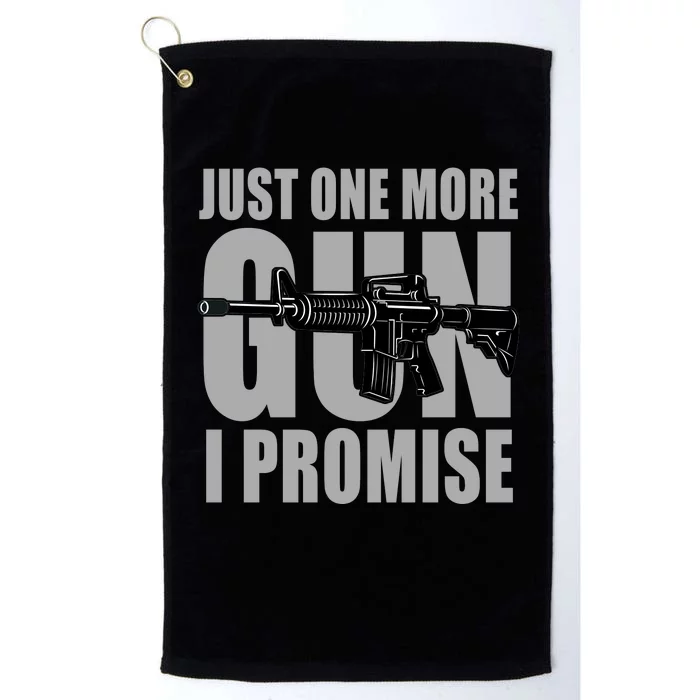 Just one more gun I promise Platinum Collection Golf Towel