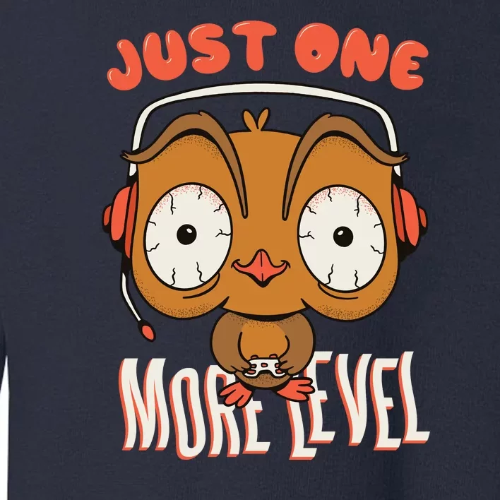 Just One More Level Owl Toddler Sweatshirt