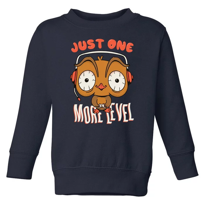 Just One More Level Owl Toddler Sweatshirt