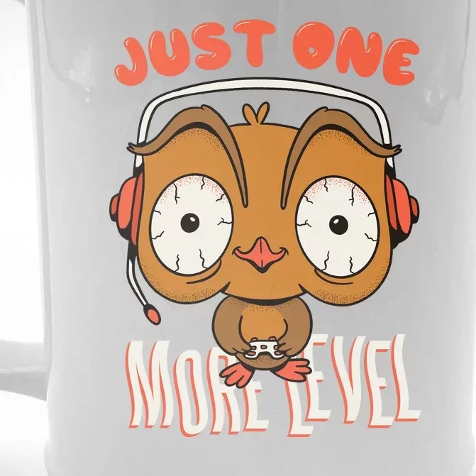 Just One More Level Owl Front & Back Beer Stein