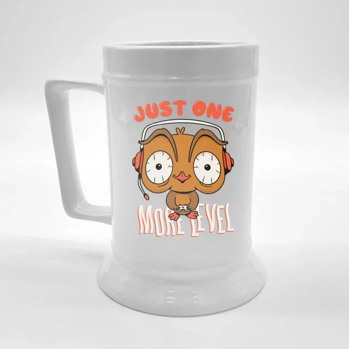 Just One More Level Owl Front & Back Beer Stein