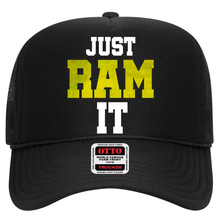 Just Ram It High Crown Mesh Trucker Hat