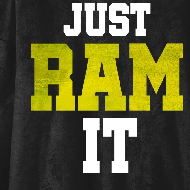 Just Ram It Hooded Wearable Blanket