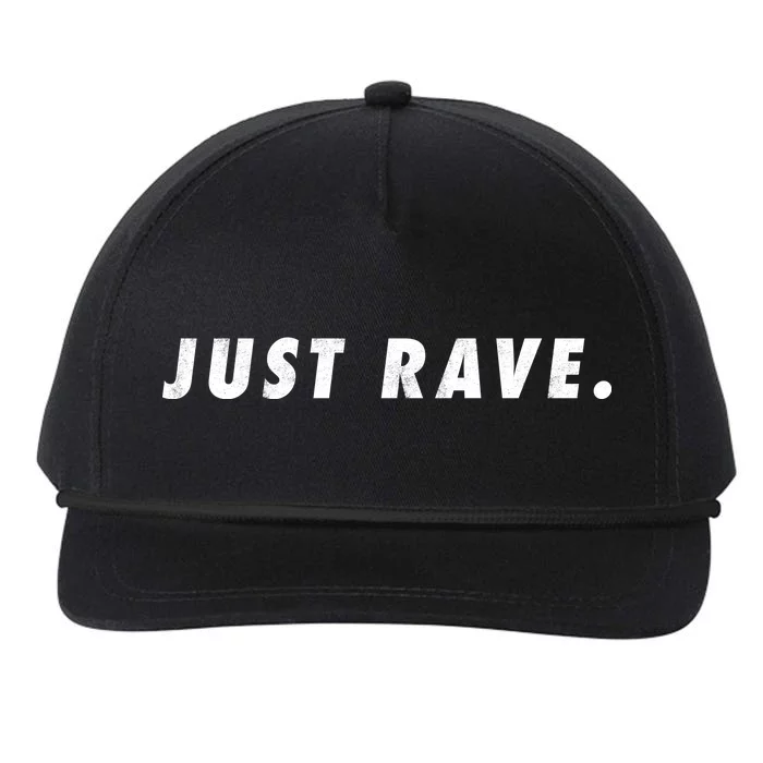 Just Rave Snapback Five-Panel Rope Hat