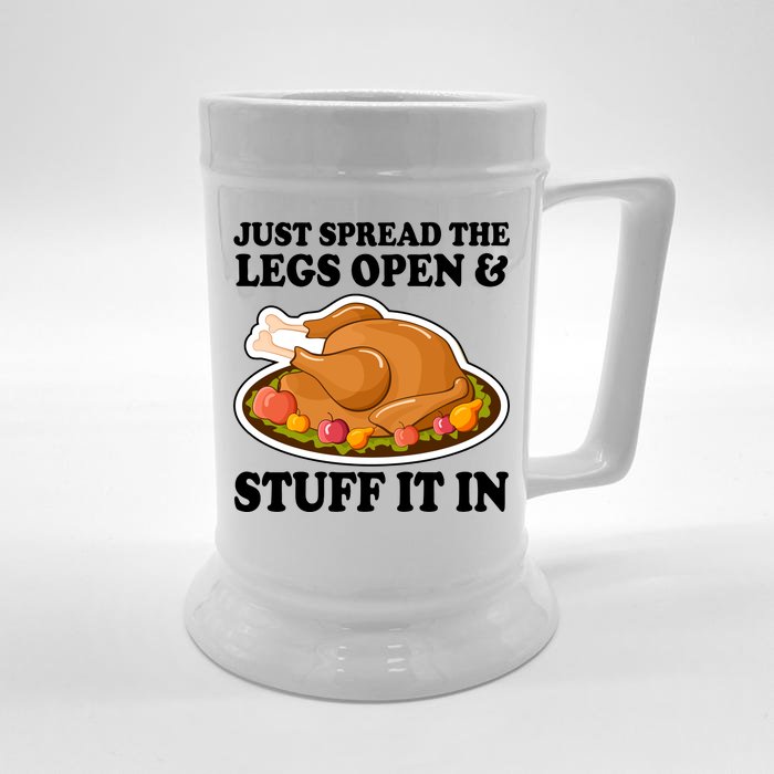 Just Spread The Legs Open & Stuff It In Front & Back Beer Stein