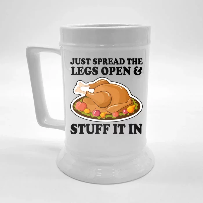 Just Spread The Legs Open & Stuff It In Front & Back Beer Stein