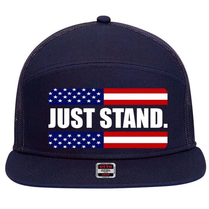 Just Stand 7 Panel Mesh Trucker Snapback Hat