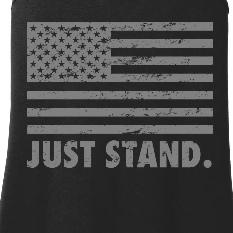 Just Stand Grey Style Flag Ladies Essential Tank