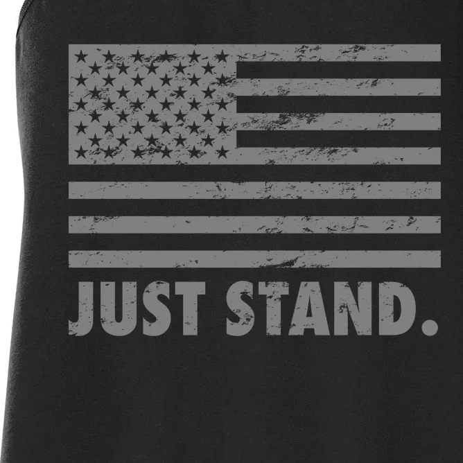 Just Stand Grey Style Flag Women's Racerback Tank